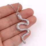 Snake Necklace New Animal Snake Dangle Women Pendant Necklace Minimalist Style Alloy Trendy Female Birthday Jewelry Gift Party - dealskart.com.au