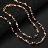 Elegant Cuban Chain Linked Neck Chain and Bracelet Set - Unisex - dealskart.com.au