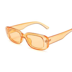 Vintage Black Square Sunglasses Women Luxury Brand Small Rectangle Sun Glasses Female Gradient Clear Mirror Oculos De Sol - dealskart.com.au