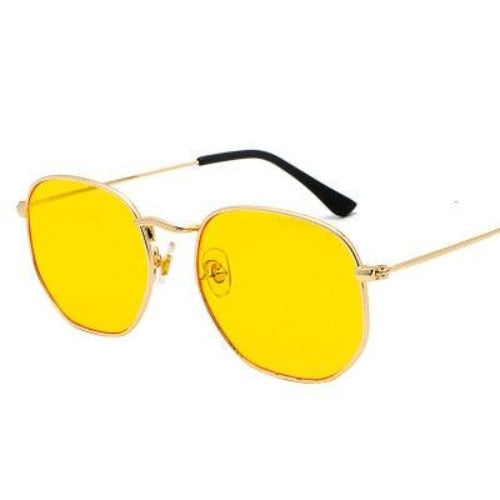 Unisex Metal Hexagonal Fashion Sunglasses - dealskart.com.au