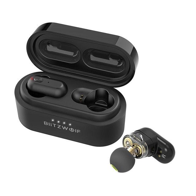 [Dual Dynamic Driver] Blitzwolf BW FYE7 TWS Earbuds bluetooth 5.0 Earphones In-ear Wireless Earphone Pro Bass Stereo Hifi Music - dealskart.com.au