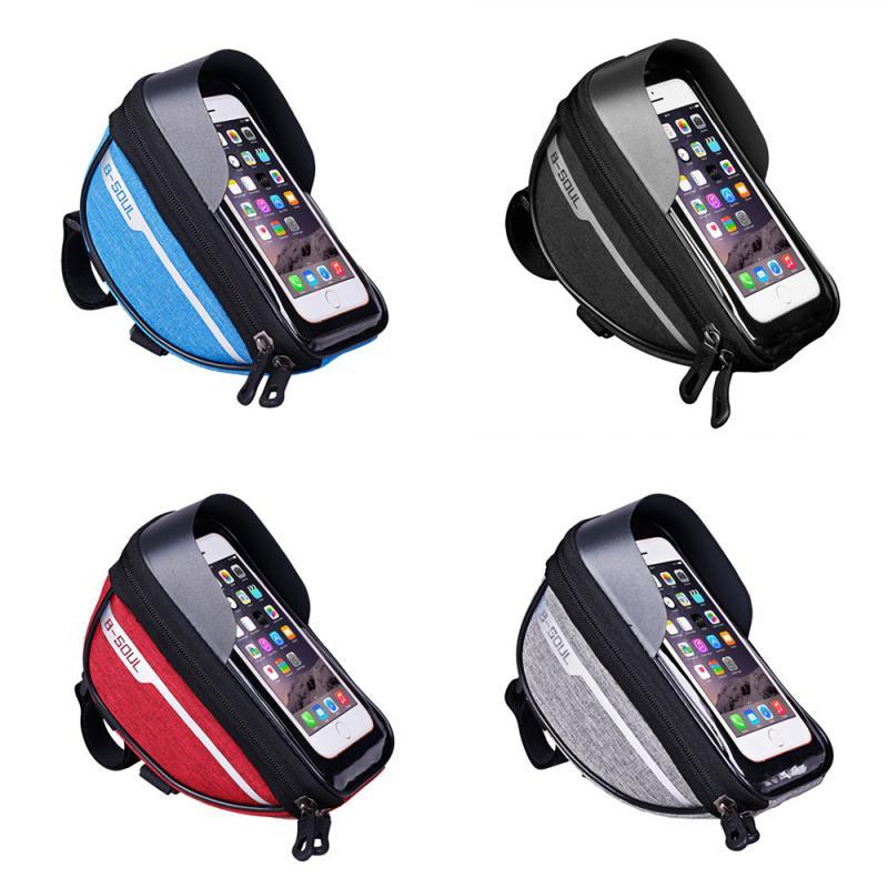 Waterproof Cycling Bike Bicycle Bag Head MTB Frame Front Tube Handlebar Mobile Phone Front Bag Case Holder Bicycle Accessories - dealskart.com.au