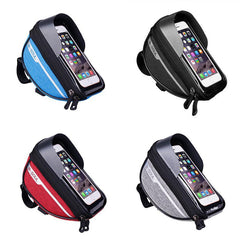 Waterproof Cycling Bike Bicycle Bag Head MTB Frame Front Tube Handlebar Mobile Phone Front Bag Case Holder Bicycle Accessories - dealskart.com.au