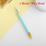 Double Headed Nail Art Designing Tool - Wax & Metal Tip - dealskart.com.au