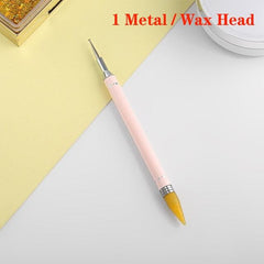 Double Headed Nail Art Designing Tool - Wax & Metal Tip - dealskart.com.au