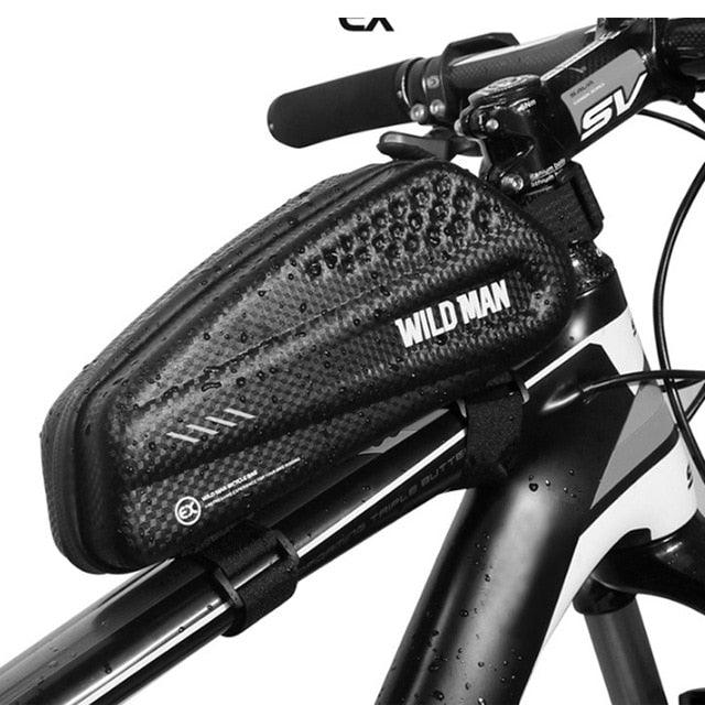 WILD MAN Rainproof MTB Bicycle Bag Cycling Frame Front Top Tube Touchscreen Phone Bag Reflective Phone Case Bike Accessories - dealskart.com.au