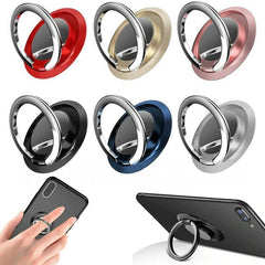 Mutliple Use Metallic Mobile Phone Finger Grip - Magnetic Mount - dealskart.com.au