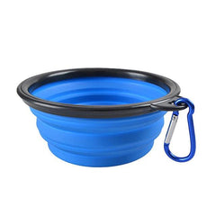 1000ML Silicone Dog Feeder Bowl With Carabiner Folding Cat Bowl Travel Dog Feeding Supplies Food Water Container Pet Accessories - dealskart.com.au