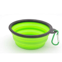 1000ML Silicone Dog Feeder Bowl With Carabiner Folding Cat Bowl Travel Dog Feeding Supplies Food Water Container Pet Accessories - dealskart.com.au