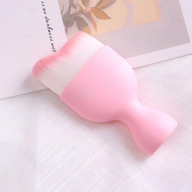 Round Tip Nail Care Dusting Brush - Thick Bristles - dealskart.com.au