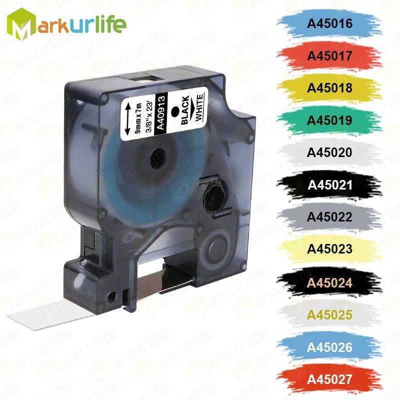 1PC 45013 45010 Labeling Tape 45013 Cartridge Compatible for Dymo D1 LabelManager Writer Maker 280 160 260P 45010 45018 40913 - dealskart.com.au