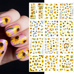 12 Pcs/Set Fun Cartoon Water Stickers and Decals for Nail Decoration - dealskart.com.au