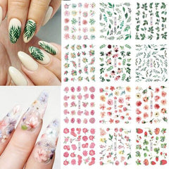 12 Pcs/Set Fun Cartoon Water Stickers and Decals for Nail Decoration - dealskart.com.au