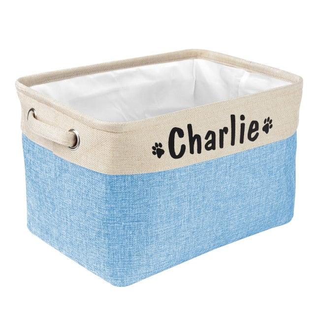 Pet Accessories and Supplies Personalised Storage Basket - dealskart.com.au