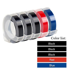 Multicolor MoTex E101 embossing label maker compatible for 9mm dymo 3D embossing Tape Manual Typewriter label maker machine - dealskart.com.au