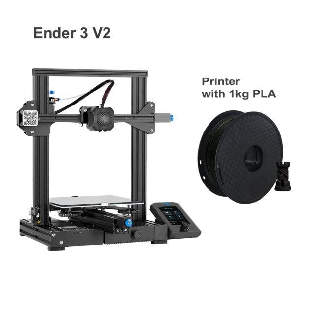 3D Ender-3 V2 Mainboard With silent TMC2208 Stepper Drivers New UI & 4.3 Inch Color Lcd Carborundum Glass Bed 3D Printer - dealskart.com.au