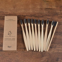 Organic and Eco-Friendly Bamboo Toothbrush Set - 10 Pcs - dealskart.com.au