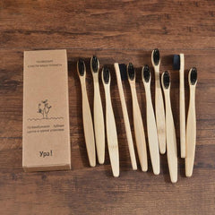 Organic and Eco-Friendly Bamboo Toothbrush Set - 10 Pcs - dealskart.com.au