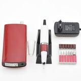 Portable Rechargeable Nail Drill Machine 36W 35000RPM Manicure Machine Electric Nail File Nail Art Tools Set for Nail Drill bits - dealskart.com.au