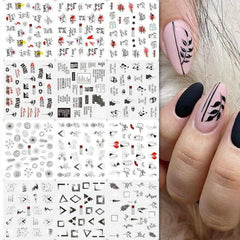 3D Gold Modern and Trendy Nail Foil and Stickers - dealskart.com.au