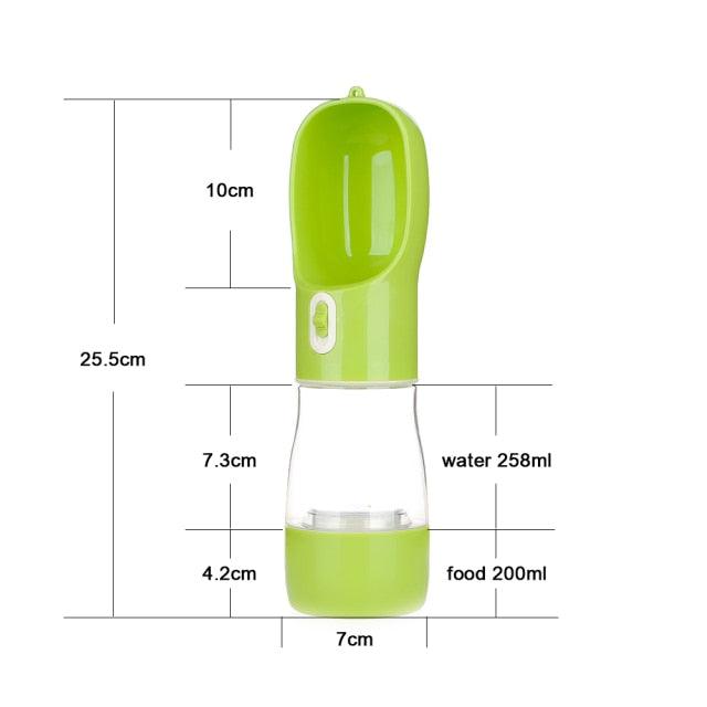 Hoopet 2-in-1 Portable Feeding Container and Water Bottle for Pets - dealskart.com.au