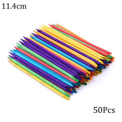 Sharp Tip Nail Art Wooden Sticks - 50/ 100 Pcs - dealskart.com.au