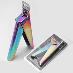 Professional Nail Art Clipper Special type U word False Tips Edge Cutters Manicure Colorful Stainless Steel Nail Art Tools - dealskart.com.au