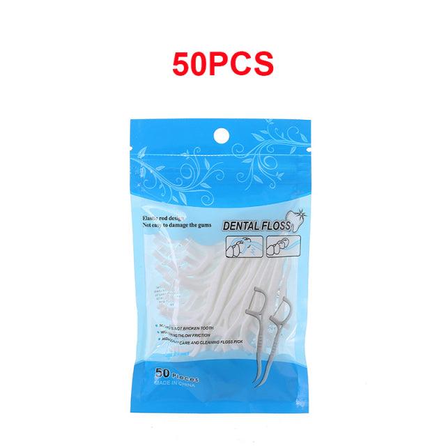 50/100Pcs Dental Flosser Toothpicks | Oral Care - dealskart.com.au