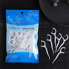 50/100 Pcs/lot Disposable Dental Flosser for Oral Care | Dental Health - dealskart.com.au