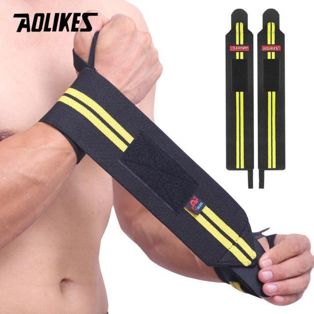Sports Accessories- AOLIKES 1 Pair Wrist Support Weightlifting Gloves - dealskart.com.au