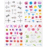 4Pcs/Set Butterfly Manicure Nail Art Decoration Stickers - dealskart.com.au