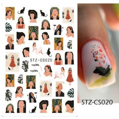 3D Cute Cartoon DIY Manicure Decals for Nail Decorations - dealskart.com.au