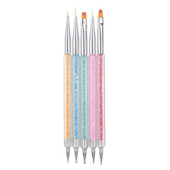 Nail Art Dotting and Designing Tool Pen - 5 Pcs/ Set - dealskart.com.au