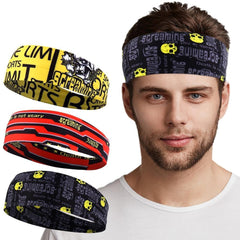 Sweatband- Gothic Skull Stylish Workout Fitness Fashion Headband - dealskart.com.au