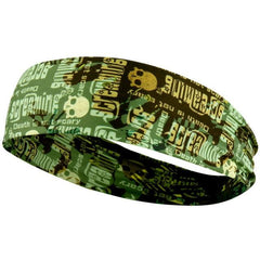 Sweatband- Gothic Skull Stylish Workout Fitness Fashion Headband - dealskart.com.au