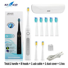 Seago Rechargeable Adult Electric Toothbrush - 40000 RPM - dealskart.com.au