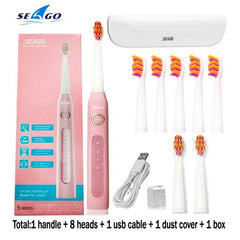 Seago Rechargeable Adult Electric Toothbrush - 40000 RPM - dealskart.com.au