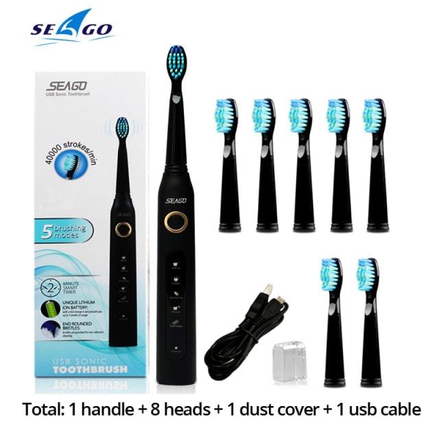 Seago Rechargeable Adult Electric Toothbrush - 40000 RPM - dealskart.com.au