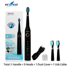 Seago Rechargeable Adult Electric Toothbrush - 40000 RPM - dealskart.com.au