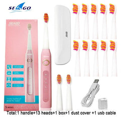 Seago Rechargeable Adult Electric Toothbrush - 40000 RPM - dealskart.com.au