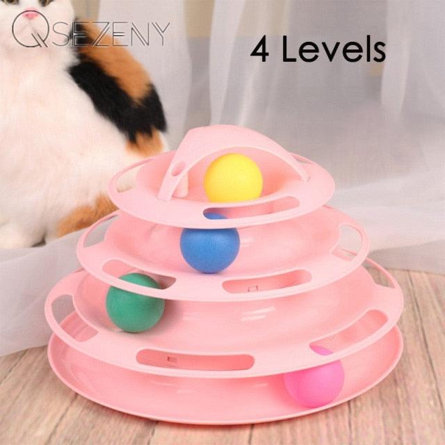 Pet Accessories- Training Amusement Play Tower for Cats - dealskart.com.au