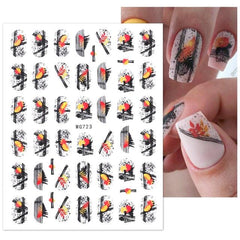 3D Gold Modern and Trendy Nail Foil and Stickers - dealskart.com.au