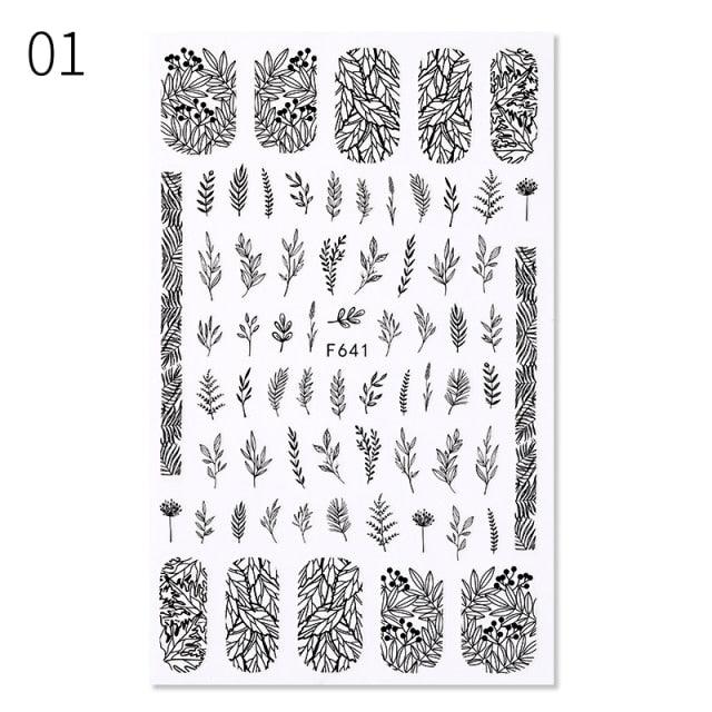 3D Trendy Style Nail Decals and Stickers for Nail Decoration - dealskart.com.au