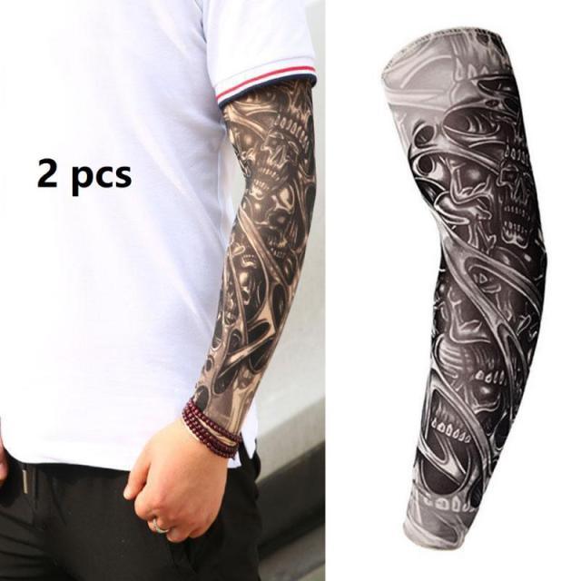 Arm Sleeve- 1/2Pcs Outdoor Sports Fashion Tattooed Arm Sleeve - dealskart.com.au