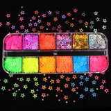 Flourescent Butterfyl Designed 3D Nail Art Stickers - Coloured - dealskart.com.au