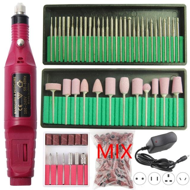Nail Manicure and Pedicure Milling Drill - With Drill Bits - dealskart.com.au