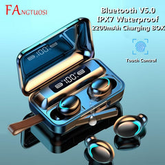 9D TWS Bluetooth 5.0 Sports Waterproof Earphones with 2200mAh Battery - dealskart.com.au