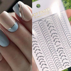 3D Gold Modern and Trendy Nail Foil and Stickers - dealskart.com.au