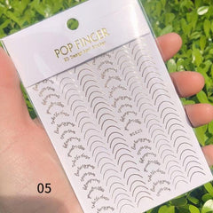 3D Gold Modern and Trendy Nail Foil and Stickers - dealskart.com.au