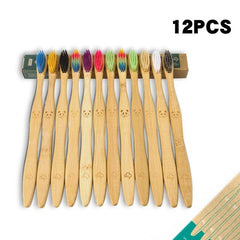 Eco-Friendly Bamboo Made Sensitive Toothbrush - 12 Pcs - dealskart.com.au